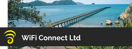 image of tolaga bay with wificonnect logo